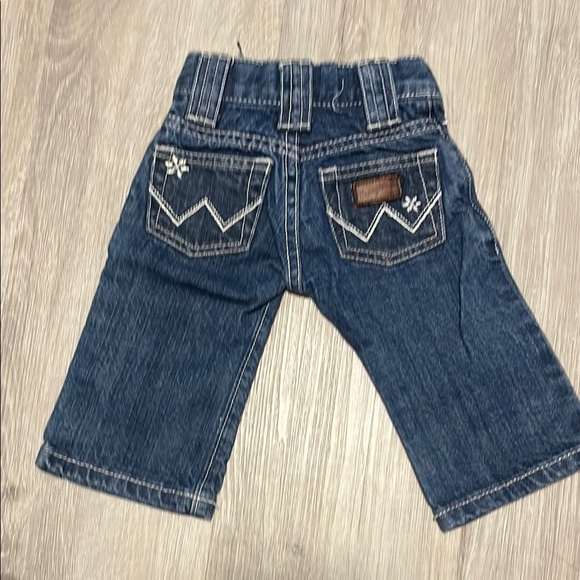 Wrangler Embroidered Denim Kids Jeans 3-6M - Picture 2 of 2